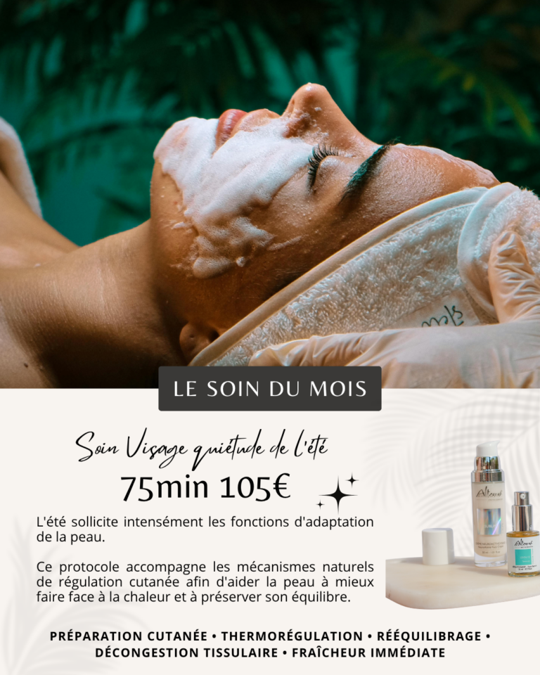 soin visage quiétude de l'été Nano Bote clermont ferrand royat chamaliere